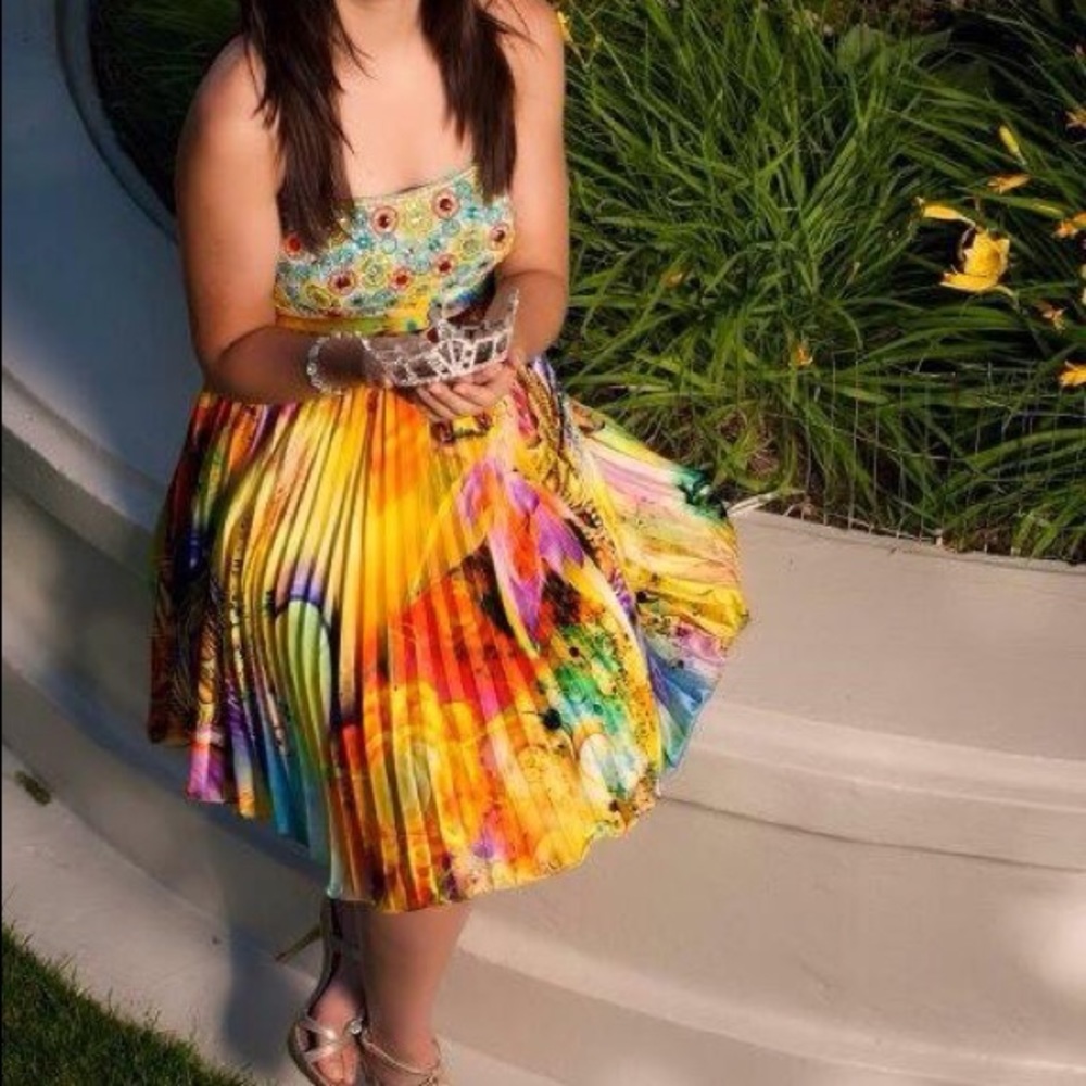 Colorful Sherri Hill size 0